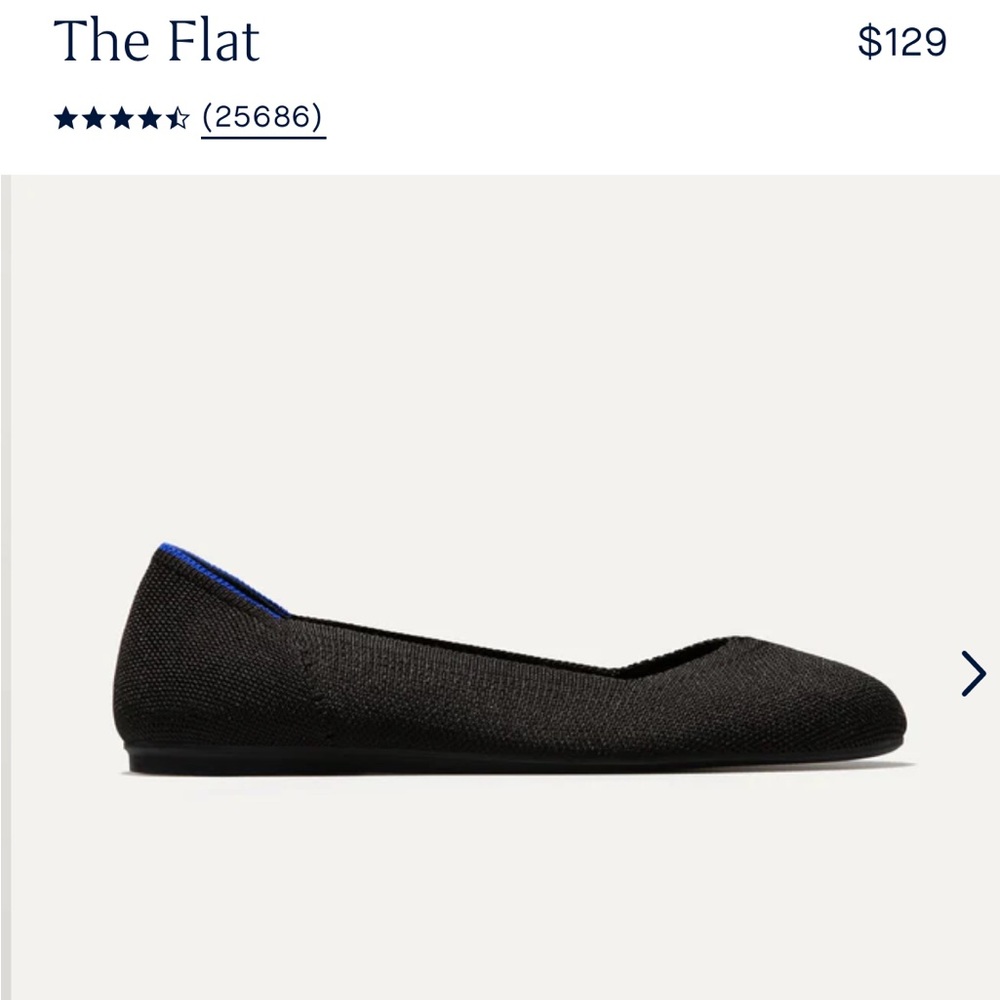 SOLD Rothy’s Flat Shoes Black NWOT New Size 9
